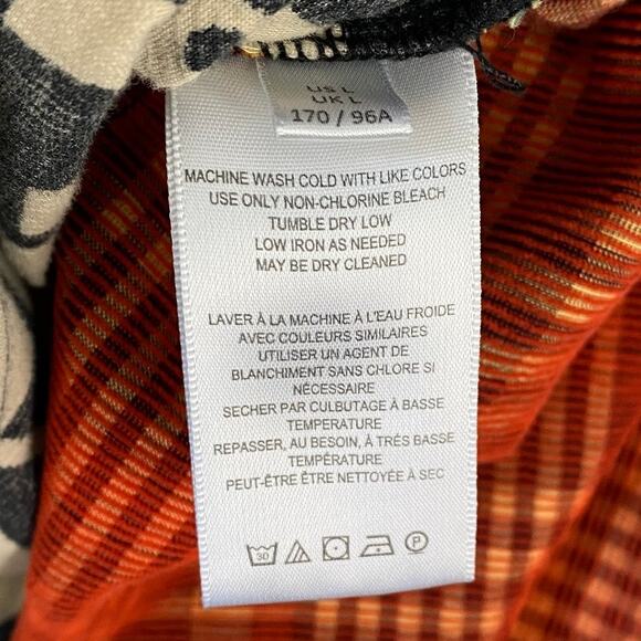 Urban Outfitters Tripped Up‎ Button Up Shirt Mushroom Frayed Hem Festival Large - Picture 11 of 12